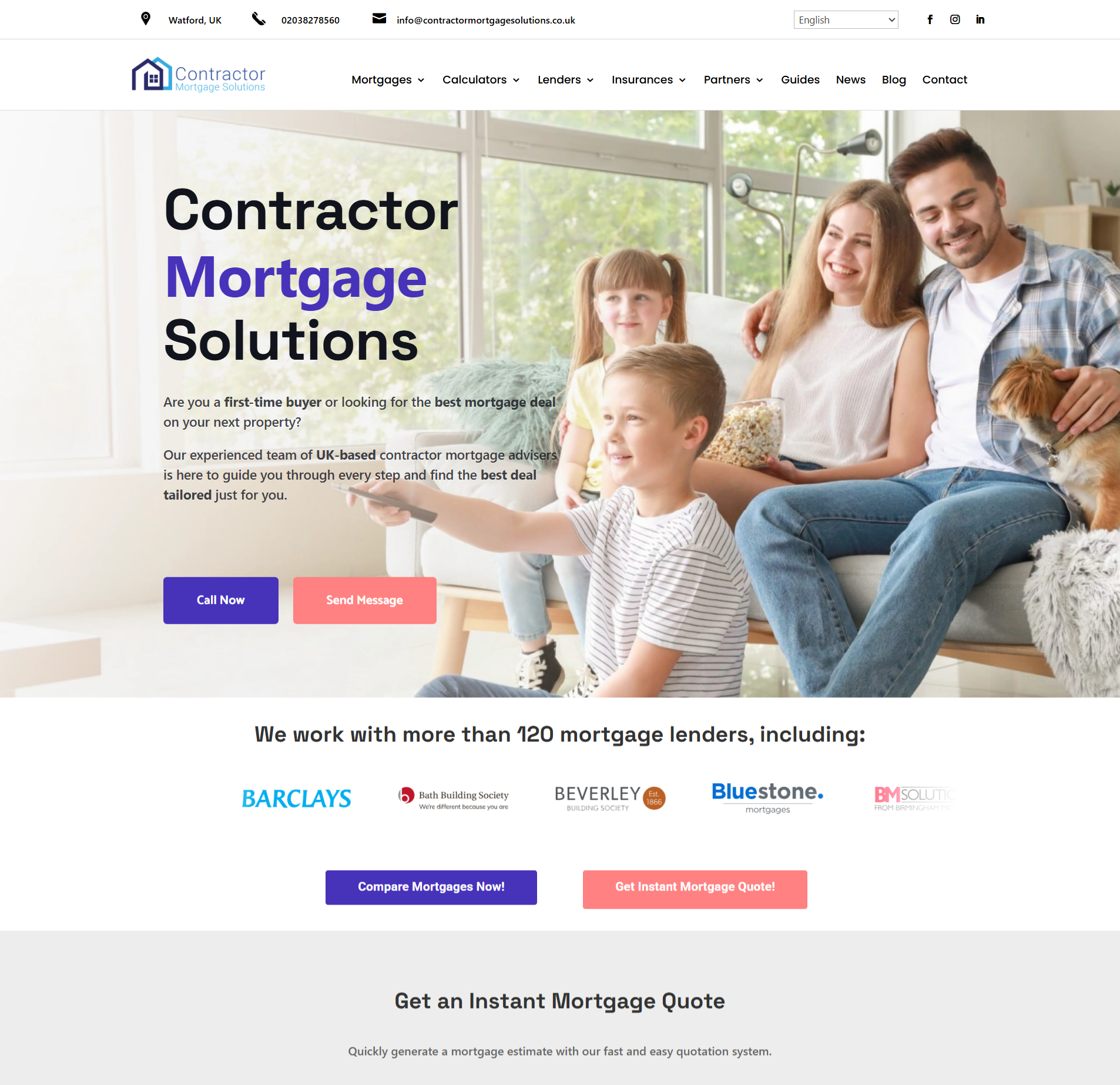Website Homepage