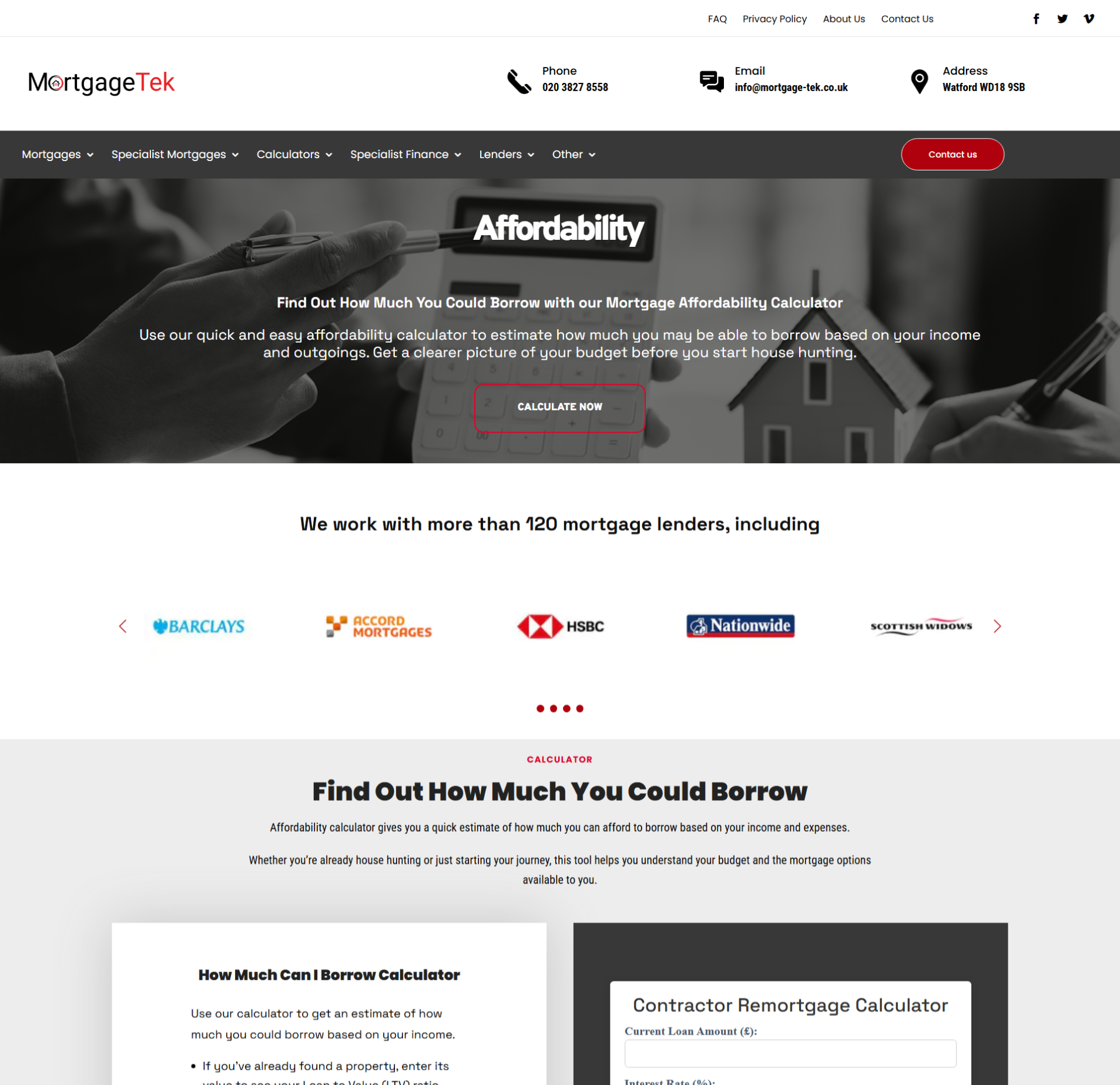Website Homepage