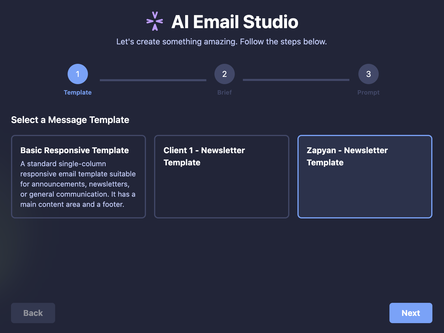 Step 1: Start with a Template